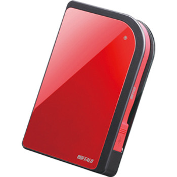 Part No: HD-PX320U2/RD - Buffalo MiniStation Metro 320 GB External Hard Drive - Ruby Red - 5400 rpm - Hot Swappable