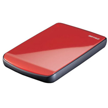 Part No: HD-PE640U2/RD - Buffalo MiniStation Cobalt 640 GB External Hard Drive - Ruby Red - USB 2.0 - 5400 rpm
