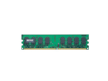 Part No: D2U667C-S256 - Buffalo 256MB PC2-5300 DDR2-667MHz non-ECC Unbuffered CL5 240-Pin DIMM Memory Module