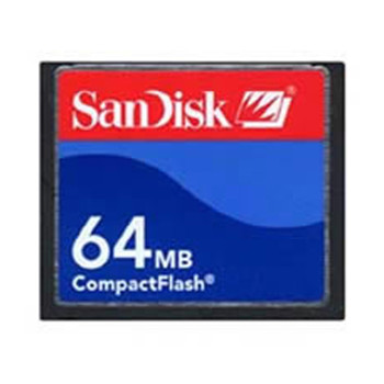 Part No: SDCFB-64-201-80 - SanDisk 64MB Industrial CompactFlash Memory Card