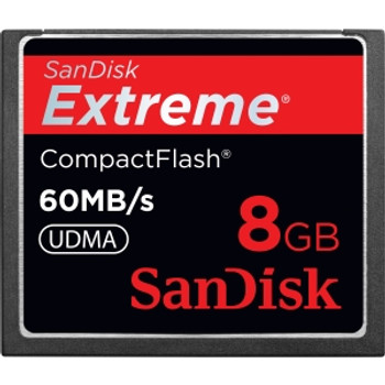 Part No: SDCFX2-008G-X46 - SanDisk Extreme 8GB Extreme CompactFlash Memory Card (2-Pack)