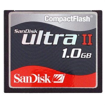 Part No: SDCFH-1024-901 - SanDisk 1GB Ultra II CompactFlash Memory Card