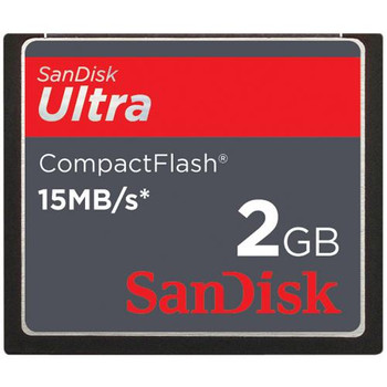 Part No: SDCFH-002G-A11 - SanDisk 2GB Ultra-II High Speed 15MB/s CompactFlash Memory Card