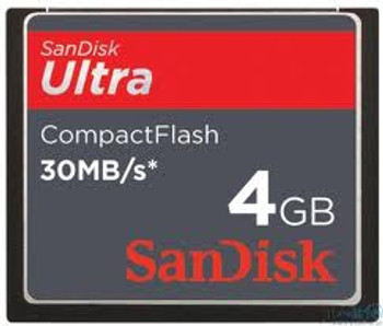 Part No: SDCFH-004G-U46 - SanDisk 4GB Ultra II 30MB/s CompactFlash (CF) Memory Card