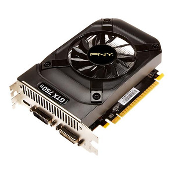 Part No: VCGGTX750T2XPB-OC - PNY Technology Gforce Gtx 750ti Oc 2GB GDDR5 SDRAM Dual Dvi Video Card without Cable