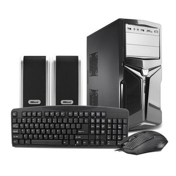 iMicro CA-I552USB 400W ATX Mid Tower w/ Keyboard, Mouse & Speaker (Black)