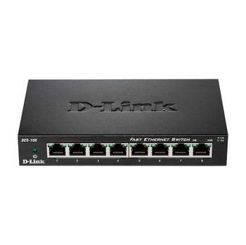 D-Link DES-108 8-Port Fast Ethernet Desktop Switch