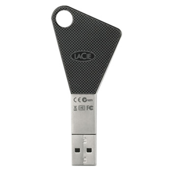 Part No: 130873 - LaCie 8GB itsaKey USB 2.0 Flash Drive - 8 GB - USB - External