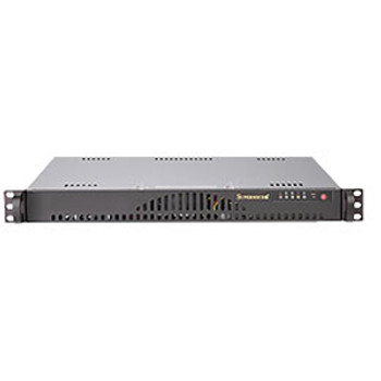 Part No: CSE-512L-200B - SuperMicro 200W Mini 1U Rackmount Server Chassis (Refurbished)