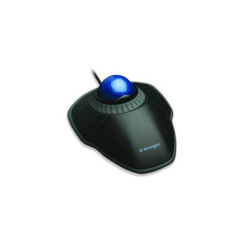 Kensington K72337US Wired USB Orbit Trackball w/ Scroll Ring (Black/Blue)