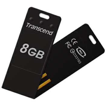 Part No: TS8GJFT3W - Transcend 8GB JetFlash USB 2.0 Flash Drive - 8 GB - USB - External