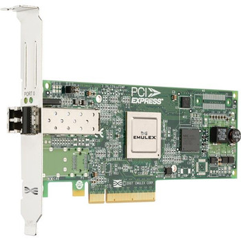 Part No: LPE12000 - Emulex LIGHTPULSE 8GB Single Channel PCI Express Fibre Channel Host Bus Adapter with Standard Bracket Card