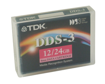 Part No: DC4-125 - TDK DC4125 DAT DDS-3 Data Cartridge - DAT DDS-3 - 12GB (Native) / 24GB (Compressed)