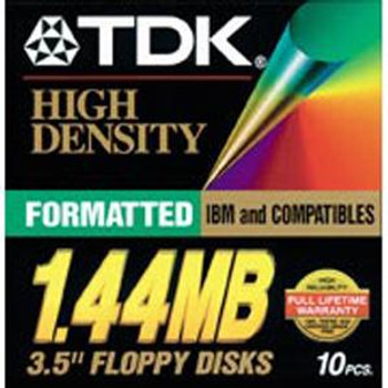 Part No: MF-2HDIF - TDK 1.44MB Floppy Disk - 1.44 MB