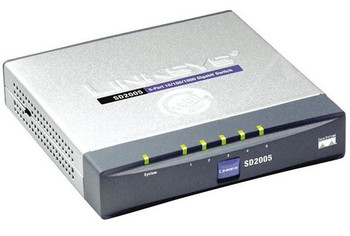 Part No: SD2005 - Linksys 5-Port 10/100/1000Mbps Gigabit Switch (Refurbished)