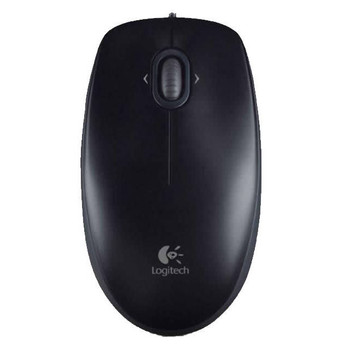 Logitech B120 Wired USB Optical Combo Mouse (Black)