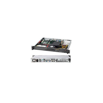 Supermicro CSE-512-200B 200W Mini 1U Rackmount Server Chassis (Black)