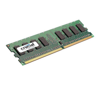 Part No: CT25664AA800.M16FG - Crucial 2GB PC2-6400 DDR2-800MHz non-ECC Unbuffered CL-6 256M x 64 240-Pin DIMM Memory Module