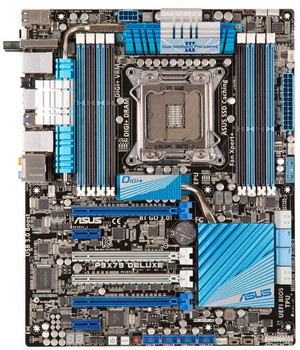 Part No: P9X79-DELUXE - ASUS Intel X79 Chipset 2nd Generation Core i7 Processors Support Socket LGA2011 ATX Desktop Motherboard (Refurbished)