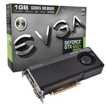 Part No: 01G-P4-3656-KR - EVGA GeForce GTX 650 Ti BOOST Superclocked 1GB 192-Bit GDDR5 PCI Express 3.0 x16 Dual DVI/ HDMI/ DisplayPort Video Graphics Card