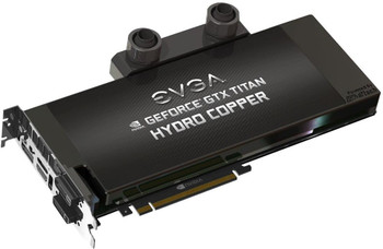 Part No: 06G-P4-2795-ER - EVGA GeForce GTX Titan Hydro Copper Signature 6GB GDDR5 384-Bit PCI Express 3.0 x16 Dual DVI/ HDMI/ Display-Port Video Graphics Card