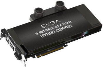 Part No: 06G-P4-2795-AR - EVGA GeForce GTX Titan Hydro Copper Signature 6GB GDDR5 384-Bit PCI Express 3.0 x16 Dual DVI/ HDMI/ Display-Port Video Graphics Card
