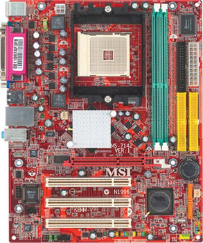 Part No: K8MM-V - MSI AMD Athlon 64 DDR Sdram 2GB Ram Supported 3 PCI Slots Via K8m800-ce Socket 754 micro-ATX Motherboard (Refurbished)