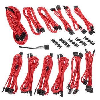 BitFenix ALCHEMY 2.0 PSU CABLE KIT for Corsair Power Supply AXi/HXi,RM/Rmi/RMx/CS-M/TX-M/CX-M, CSR-SERIES - Red (BFX-ALC-CSRRR-RP)