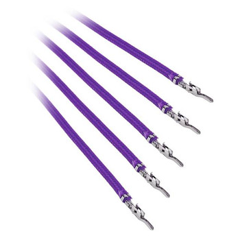 BitFenix Alchemy 2.0 5x 20cm Sleeved PSU Cable (Purple)