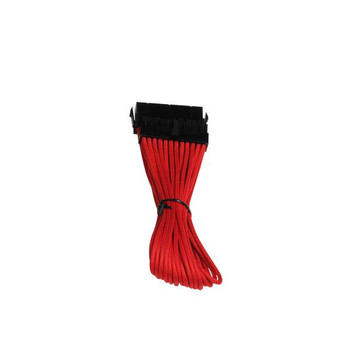 BitFenix Alchemy Multisleeved 30cm 24Pin ATX Male to 24Pin ATX Female Extension Cable (Red)