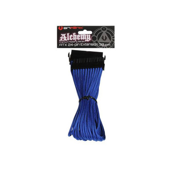 BitFenix Alchemy Multisleeved 30cm 24Pin ATX Male to 24Pin ATX Female Extension Cable (Blue)