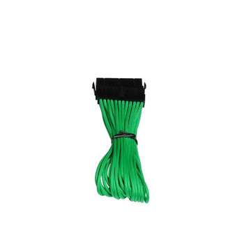 BitFenix Alchemy Multisleeved 30cm 24Pin ATX Male to 24Pin ATX Female Extension Cable (Green)