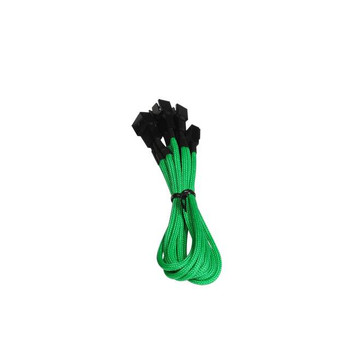 Bitfenix Alchemy Multisleeved 60cm 3Pin Fan Male to 3x 3Pin Fan Female Adapter Cable (Green)