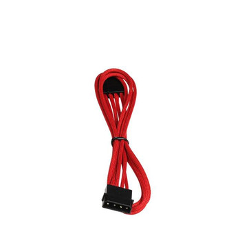 BitFenix Alchemy Multisleeved 45cm 4Pin Molex Male to 4Pin Molex Female Extension Cable (Red)