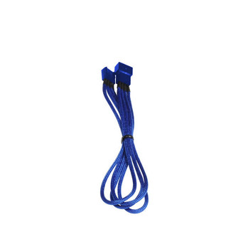 BitFenix Alchemy Multisleeved 30cm 4Pin Fan Male to 4Pin Fan Female PWM Fan Extension Cable (Blue Sleeve/ Blue Connector)