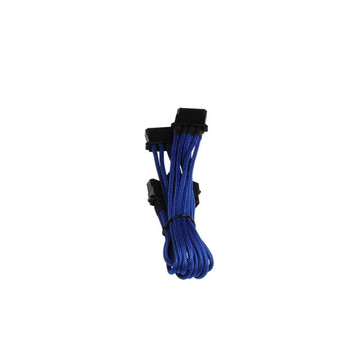 Bitfenix Alchemy Multisleeved 60cm 4Pin Molex Male to 3x 4Pin Molex Female Extension Cable (Blue)