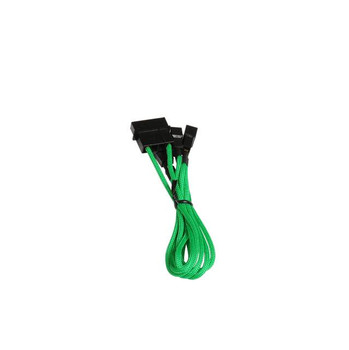 BitFenix Alchemy Multisleeved 20cm 4Pin Molex Male to 3x 3Pin Fan Male 7V Adapter Cable (Green)