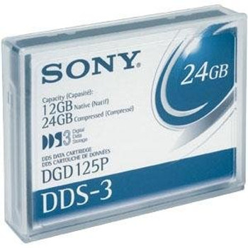 Part No: DGD125PWW - Sony DDS-3 Tape Cartridge - DAT DDS-3 - 12GB (Native) / 24GB (Compressed)