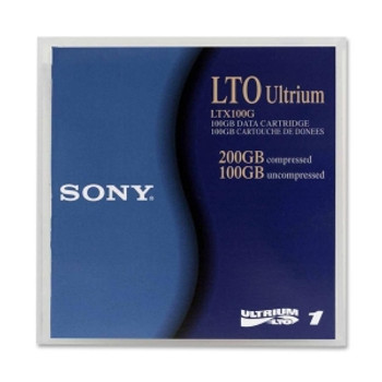 Part No: LTX100GWW - Sony LTO Ultrium 1 Tape Cartridge - LTO Ultrium LTO-1 - 100GB (Native) / 200GB (Compressed)