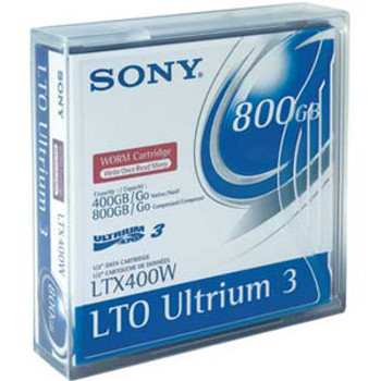 Part No: LTX400WWW - Sony LTO Ultrium 3 WORM Tape Cartridge - LTO Ultrium LTO-3 - 400GB (Native) / 800GB (Compressed)