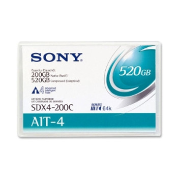 Part No: SDX4200CWW - Sony AIT-4 Tape Cartridge - AIT AIT-4 - 200GB (Native) / 520GB (Compressed)