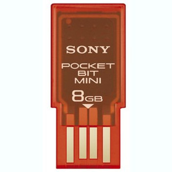 Part No: USM8GH - Sony 8GB Micro Vault Tiny USB 2.0 Flash Drive - 8 GB - USB - External