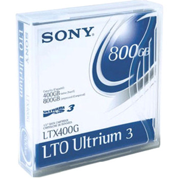 Part No: LTX400G/BC - Sony LTX400G/BC LTO Ultrium 3 Data Cartridge with Barcode Labeling - LTO Ultrium - LTO-3 - 400 GB (Native) / 800 GB (Compressed) - 1 Pack