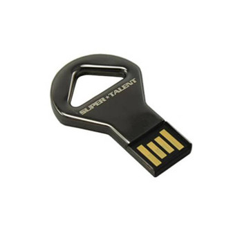 Super Talent 4GB Elite Series CKB USB 2.0 Flash Drive (Nickel)