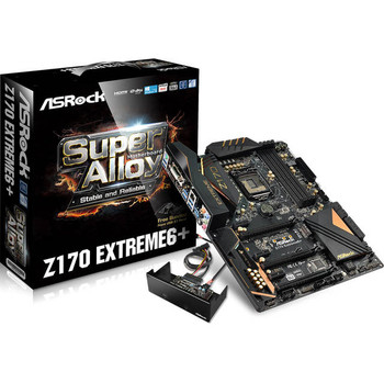 ASRock Z170 EXTREME6+ LGA1151/ Intel Z170/ DDR4/ Quad CrossFireX & Quad SLI/ SATA3&USB3.1/ M.2&SATA Express/ A&GbE/ ATX Motherboard