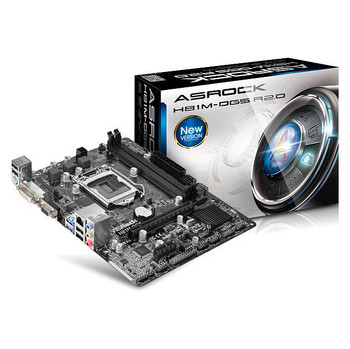 ASRock H81M-DGS R2.0 LGA1150/ Intel H81/ DDR3/ SATA3&USB3.0/ A&GbE/ MicroATX Motherboard