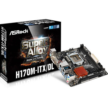 ASRock H170M-ITX/DL LGA1151/ Intel H170/ DDR4/ SATA3&USB3.0/ A&2GbE/ Mini-ITX Motherboard