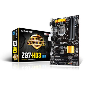 GIGABYTE GA-Z97-HD3 LGA1150/ Intel Z97/ DDR3/ 2-Way CrossFireX/ SATA3&USB3.0/ A&GbE/ ATX Motherboard