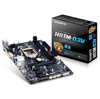 GIGABYTE GA-H81M-D3V LGA1150/ Intel H81/ DDR3/ SATA3&USB3.0/ A&GbE/ MicroATX Motherboard