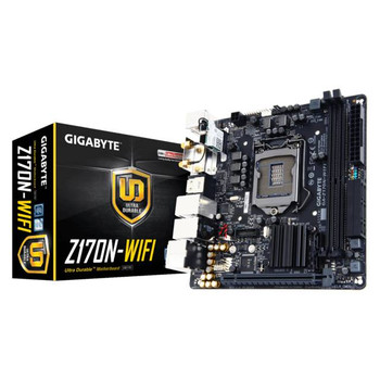 GIGABYTE GA-Z170N-WIFI LGA1151/ Intel Z170/ DDR4/ SATA3&USB3.0/ M.2&SATA Express/ WiFi/ A&2GbE/ Mini-ITX Motherboard